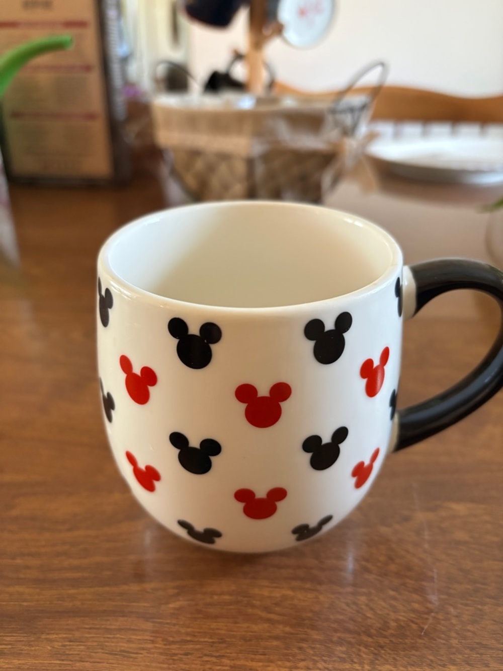 Disney White Porcelain Mug with Black Logo